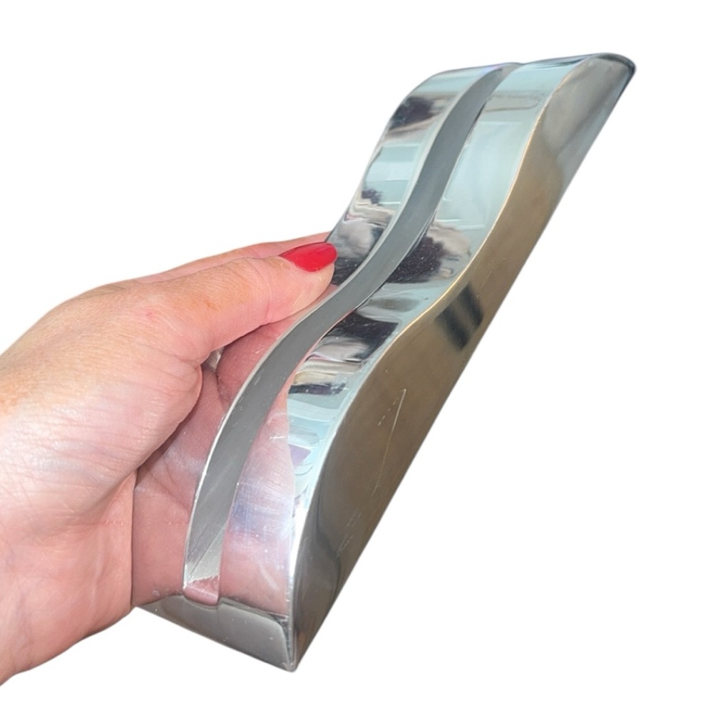 Nambe Wave By Karim Rashid 3050 Picture Photo Frame Stand Holder - Picture 10 of 10